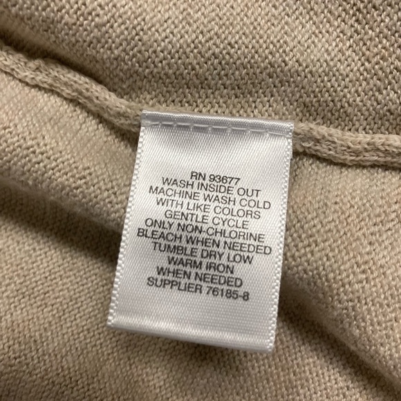 Like new! Liz Claiborne beige cardigan - Picture 6 of 16